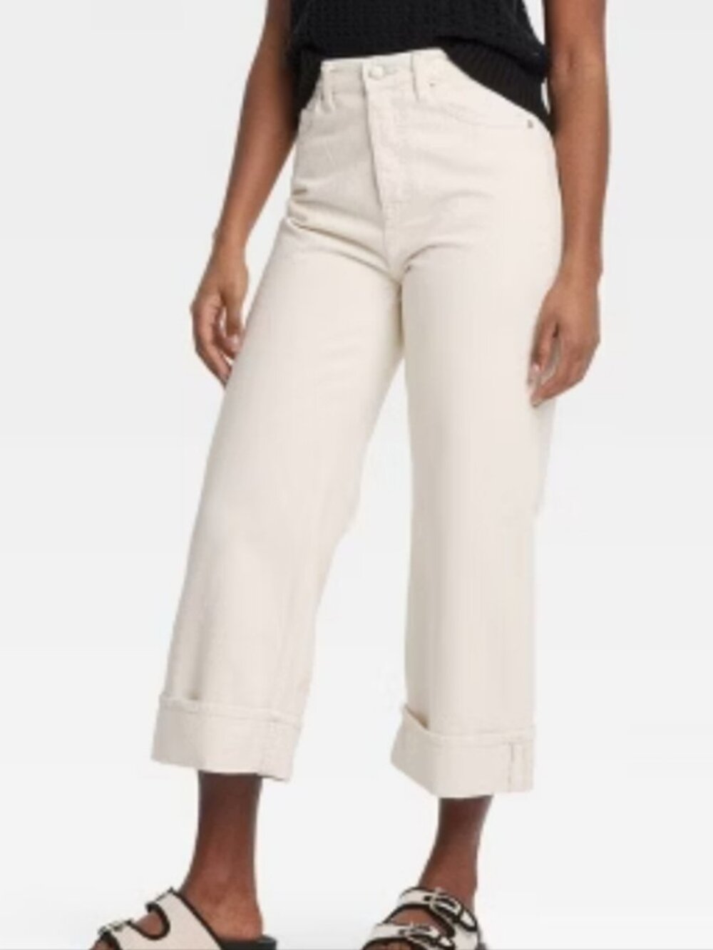 Universal Thread Cropped Vintage Wide Leg Jeans 12